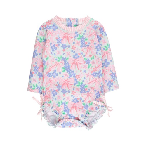 Baby Girls Long Sleeve UPF50+ One Piece Rash Guard