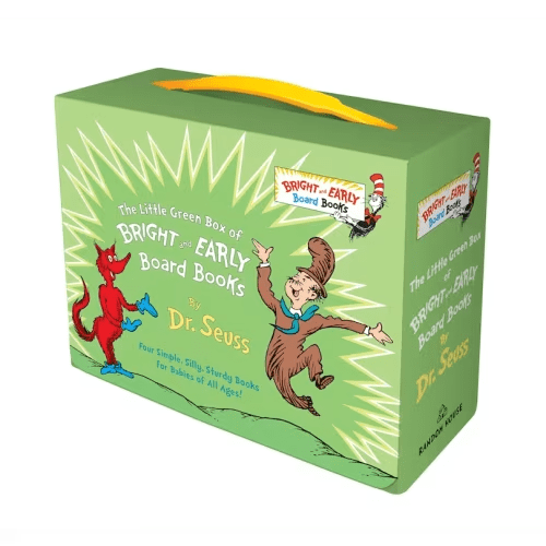 Little Green Boxed Set Of Bright And Early Board Books: Fox In Socks; Mr. Brown Can Moo! Can You?; There's A Wocket In My Pocket!; Dr. Seuss's Abc Book By Dr Seuss,dr Dr Seuss, (Boxed Set) | Indigo