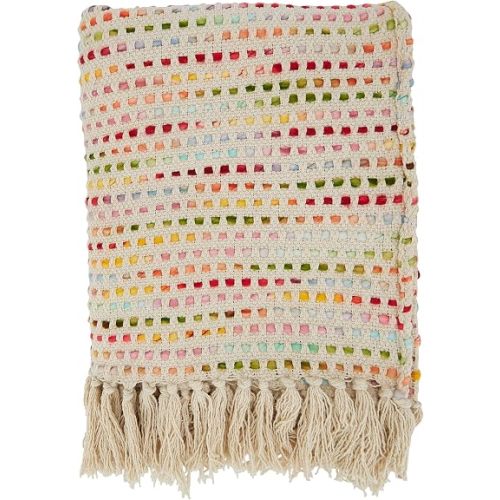 SARO LIFESTYLE Confetti Design Throw Blanket, Multi, 50"x60"