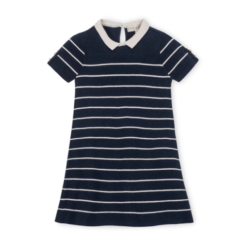 Organic Short Sleeve Collared Sweater Dress