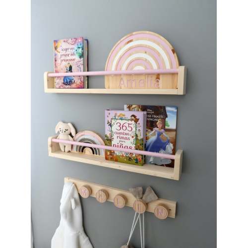 Nursery book shelf; Etsy.