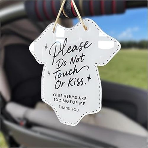 Please Do Not Touch or Kiss Baby Sign,No Touching Baby sign,6in