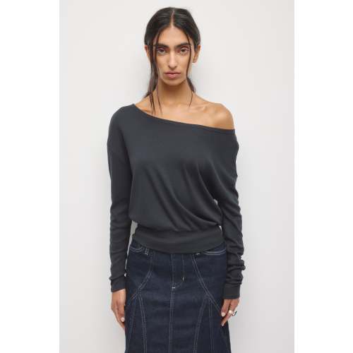 Women's Zahra Slouch Longsleeve in Black