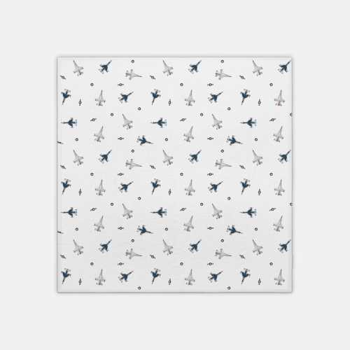 F-16 Fighter Jet Thunderbirds Jersey Knit Swaddle Blanket - 42" x 42"