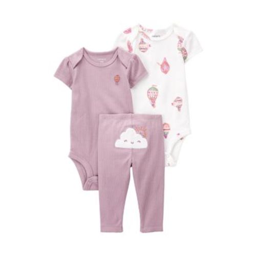 Baby Girls Hot Air Balloon Bodysuit Set