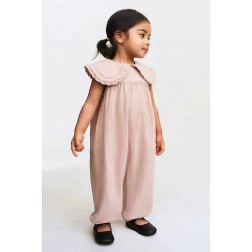 COTTON MUSLIN ROMPER SUIT