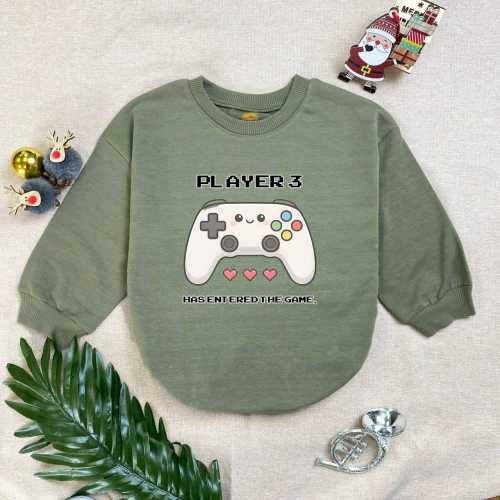 Cute Gaming Baby Bodysuit, Player 3 Has Entered the Game Baby Outfit, Adorable Gaming Controller Baby Clothes, Gamer Baby Boy Romper