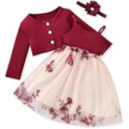 Toddler Baby Girls Tutu Dress and Cardigan Set 6 Months - 3T Toddler Girl Tulle Outfit Fall Clothes