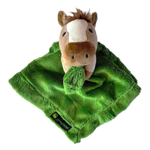 John Deere Horse Plush Cuddle Blanket 12.5in J2A963GN
