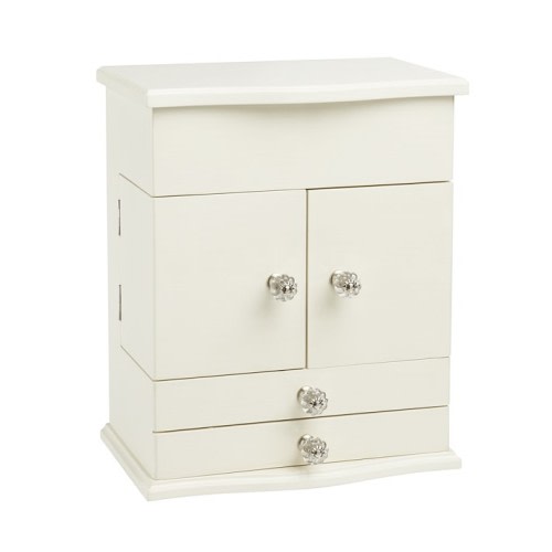 White Abigail Jewelry Box Collection - Dresser