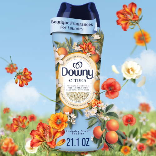 Downy Laundry Scent Beads Boutique Botanicals In-Wash Scent Booster, Citrea Scent, 21.1 oz