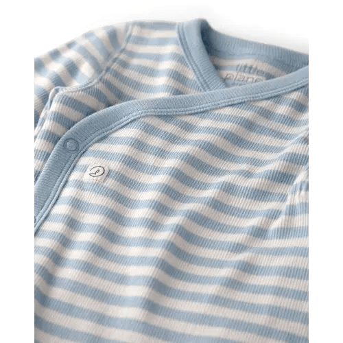 Baby Organic Cotton Wrap Bodysuit in Stripes - Little Planet | Carter's