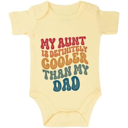 listery Aunt Cool Than Dad Baby Boy Clothes infant Unisex Funny Baby Girl Baby Bodysuit 0-12 months