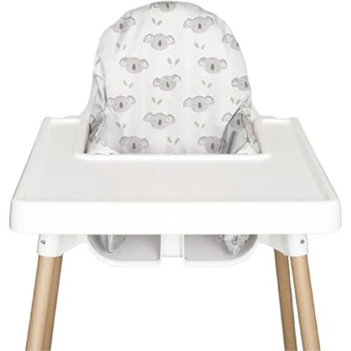 Highchair Cushion Cover for Inflatable Cushion, Compatible for IKEA Antilop Highchair, Accessories Stain-Proof and Wipeable Cushion Cover (Cushion NOT Included)(Little Koala)