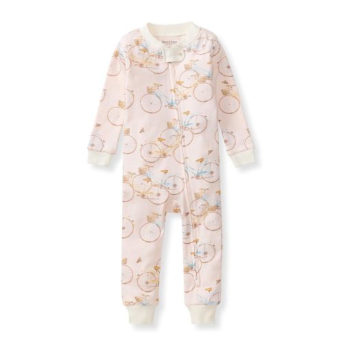 Burt's Bees Baby baby-girls Sleepers, 100% Organic Cotton, One-piece Zip Up Footless Jumpsuit, Snug Fit Pajamas
