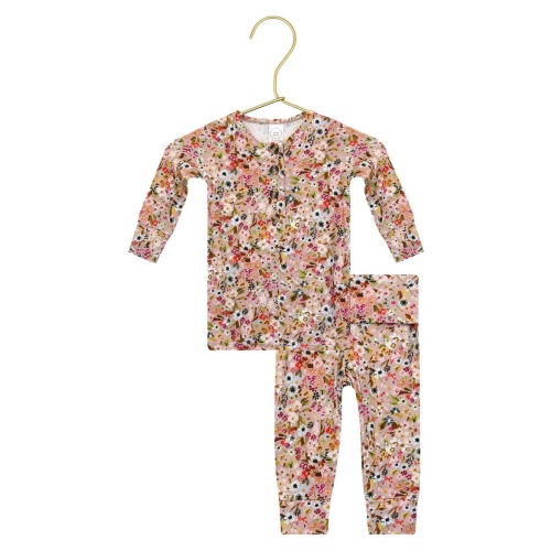 Print Henley & Pants Set, 6-12M