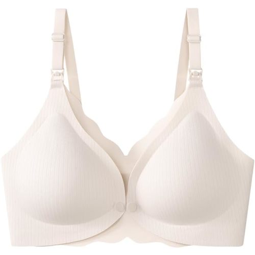Nursing Bra for Women Pumping Bra Hands Free Maternity Bralette for Pregnancy Wireless Pumping and Breastfeeding Bra