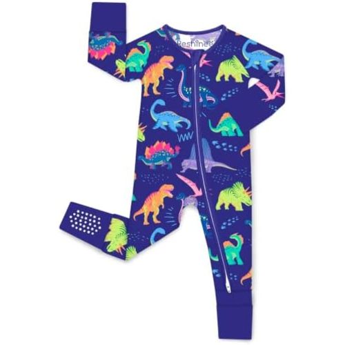 babee Reshinee Bamboo Viscose Baby Footie Pajama, Zipper Sleeper Boys Girls