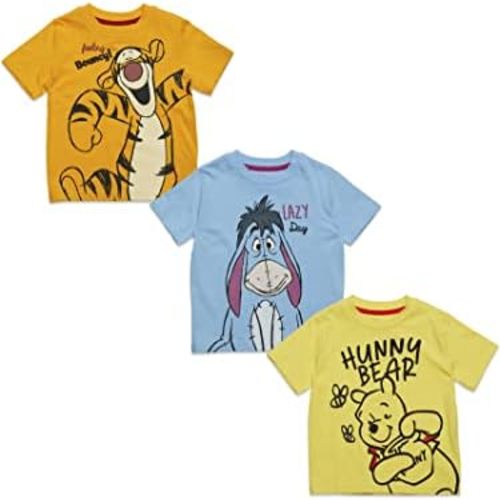 Disney Winnie the Pooh Eeyore Tigger 3 Pack Graphic T-Shirts Infant to Little Kid