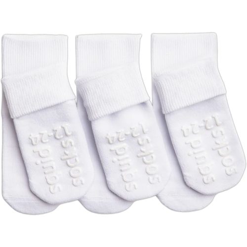 squid socks Unisex Cotton Socks | 0-6M, 6-12M, 12-24M, & 2T-3T | Grip Socks that Stay On | As Seen on Shark Tank