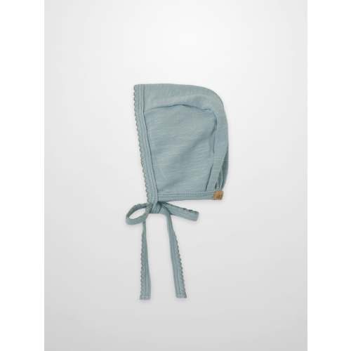Blue Scalloped Bonnet