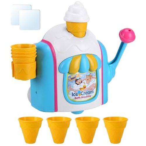 Bubble Ice Cream Maker,Bath Toys,Ice Cream Bubble Machine