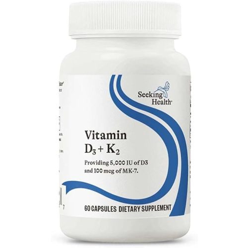 Vitamin D3 + K2 Seeking Health - 60 Vegetarian Capsules