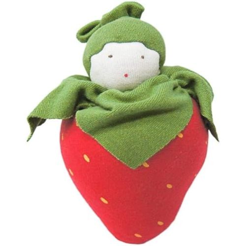 Under the Nile Organic Cotton Stuffed Fruit or Vegetable (Strawberry)