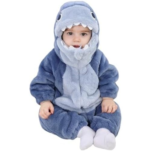 TONWHAR Toddlers Animal Costume Unisex Baby's Warm Halloween Outfits Kids Dress Up Jumpsuits Rompers