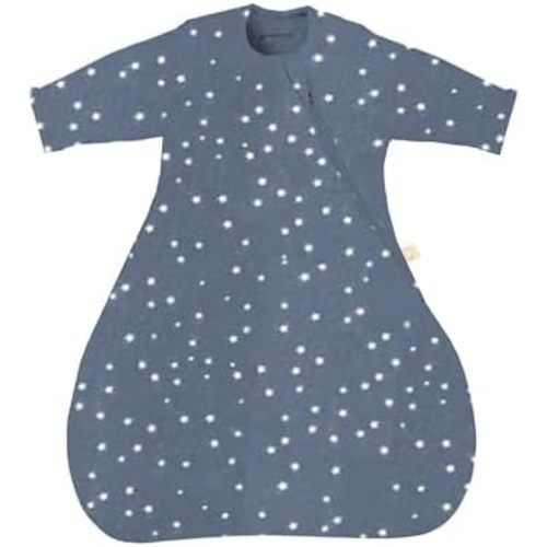 GUNAMUNA Long-Sleeve Transitional Swaddle Sleep Bag 1.0 TOG – Soothes Infants 3-6 Months, Easy Diaper Changes with WONDERZiP