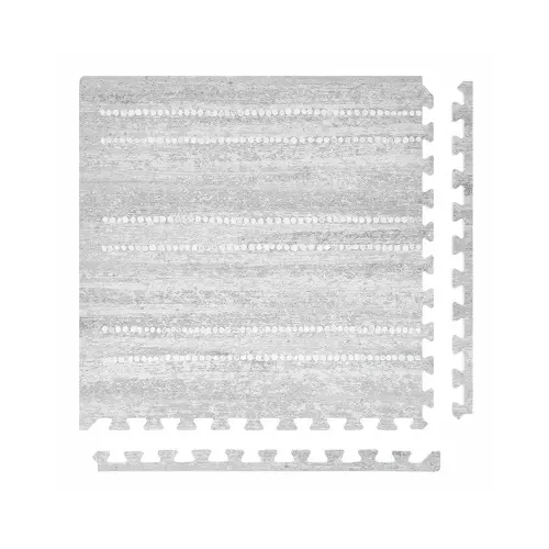 Baby Play Mat – 4x8 Dove Aspen – Set of 8 Tiles – Cushioned EVA Foam Play Mat for Floor, Soft Interlocking Baby Crawling Mats for Hard Floors