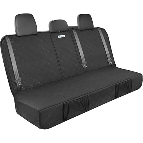 ALLANSING Upgraded 900D Heavy Duty Dog Back Bench Seat Cover, Car Seat Protector, Seatbelt & Armrest Compatible, Waterproof & Non‑Slip for Dogs & Kids, Fits Most Cars, SUVs & Trucks
