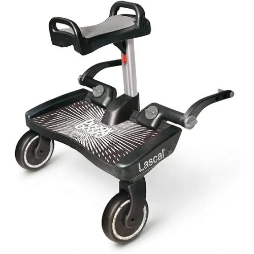 BuggyBoard Maxi+ - Black with Gray Saddle Seat