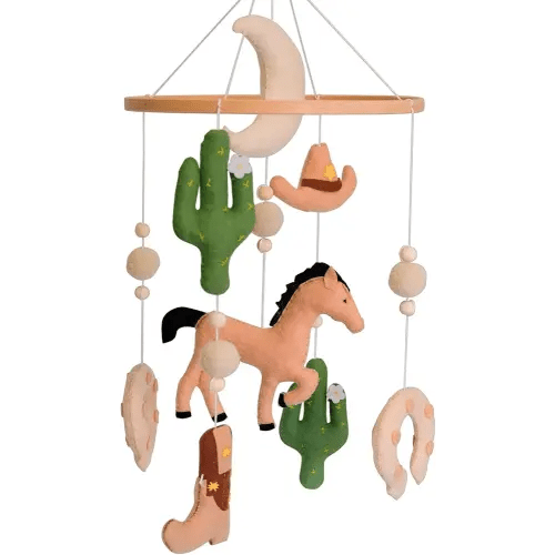 Western Baby Mobile, Cowboy Mobile for Crib, Crib Mobile for Boys, Western Nursery Decor,Baby Cowboy Nursery Decor