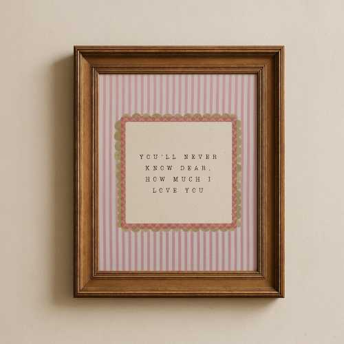 You'll Never Know Dear