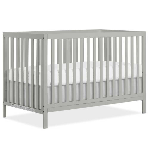 Dream On Me Synergy MOD Crib, Made with Sustainable New Zealand Pinewood, Cool Gray