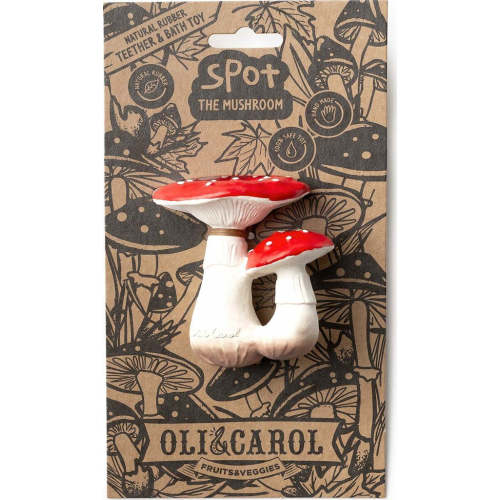 Spot the Mushroom Rubber Teether