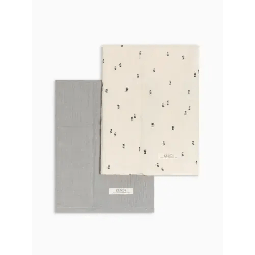 2-Pack Muslin Burp Cloths - Bent + Mist