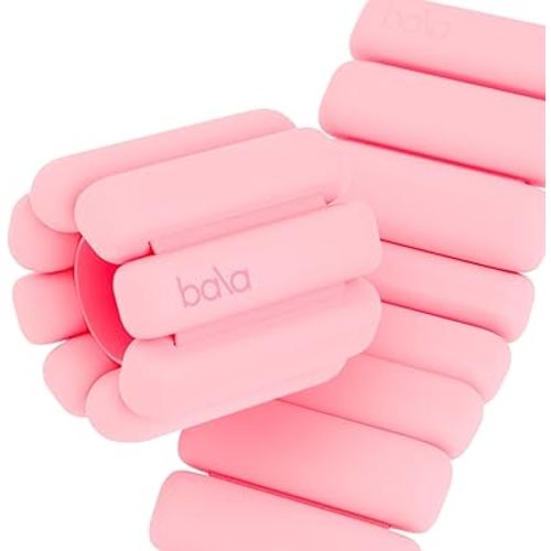 Bala Bangles Wrist & Ankle Weights for Women & Men - Adjustable Silicone Weighted Bracelet Set for Gym, Yoga, Pilates, Cardio & Strength Training - Wearable Arm & Leg Workout Weights