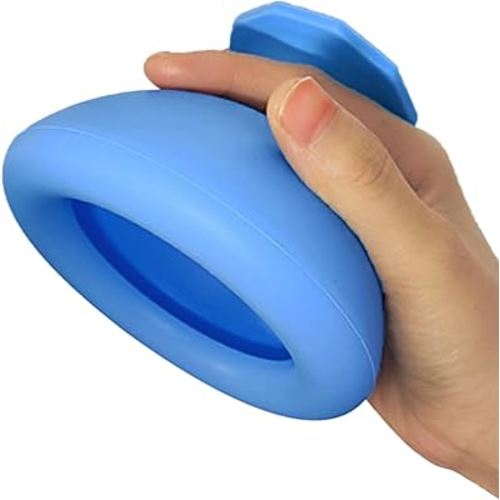 Palm Chest Percussion Cup, Chest Physical Therapy Cup, Palm Sputum Remover for Elderly Patients, Mucus Removal Device Helps to Break up Mucus by Percussion and Postural Drainage