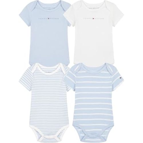 Tommy Hilfiger Baby Boys 4-Pack Short Sleeve Bodysuit