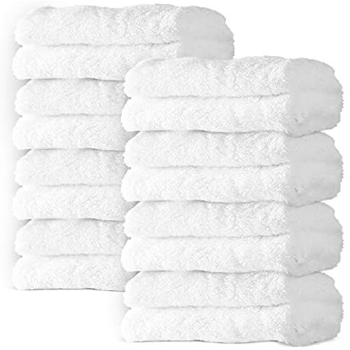 8 Pack Large Burp Cloths for Baby - 20" by 10" Ultra Absorbent Burping Cloth, Hand Washcloths, Newborn Towel - Milk Spit Up Rags - Burpy Cloths for Unisex, Boy, Girl - Burp Cloths Set(White)