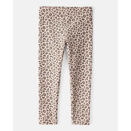 Toddler Girl Cotton Leopard Stretch Leggings - Brown - Carter's | Carter's