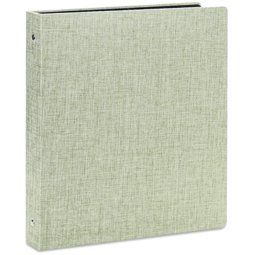 Vienrose 3 Ring Binder 1 Inch Round Rings with Linen Fabric Cover, Fits 8.5 x 11 Inch Paper, Durable Organizer for School, Office, Home, Recipes, LightGreen