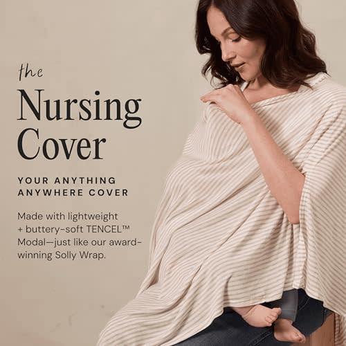 Solly Baby Nursing Cover, Ultra-Breathable, Lightweight Breastfeeding Cover-Up, Buttery-Soft Fabric, Universal Fit