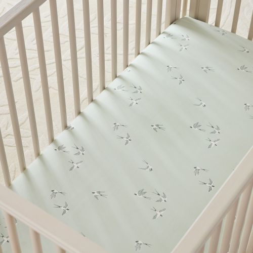 Joseph Altuzarra Painted Birds Crib Sheet