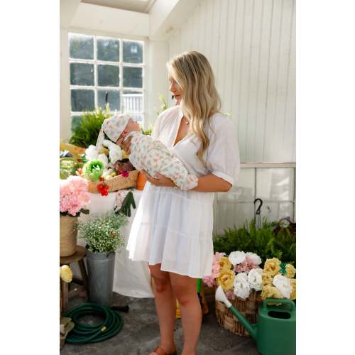 Swaddle + Hat Set | Butterfly Dreams