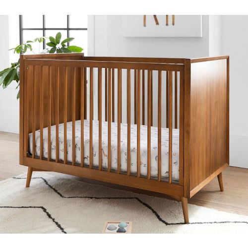 west elm x pbk Mid-Century Convertible Baby Crib | Pottery Barn Kids