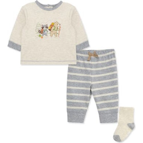 Hiking Long Sleeve Shirt, Pants & Socks Set, 6M