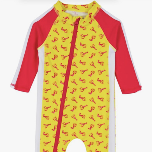 SwimZip Girls' Long-Sleeve UPF 50+ Swimsuit